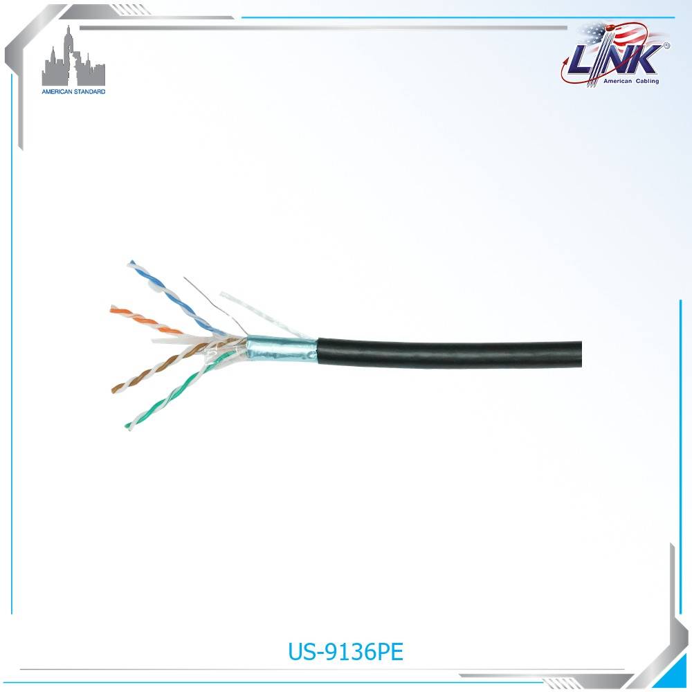 CAT 6 F/UTP ULTRA, PE OUTDOOR w/Cross Filler, 23 AWG Black 305 M./Reel in Bx. - รูปที่ 4