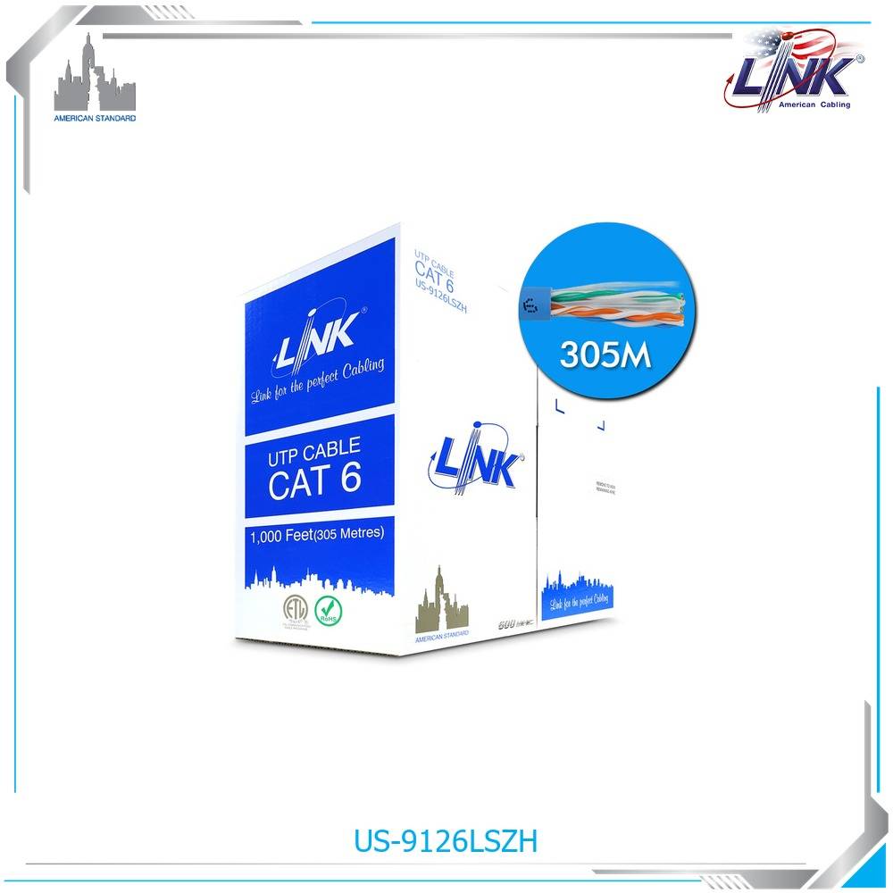 CAT 6 UTP STRANDED (600 MHz) Patch Cord, 24 AWG, LSZH Blue 305 M./Reelex